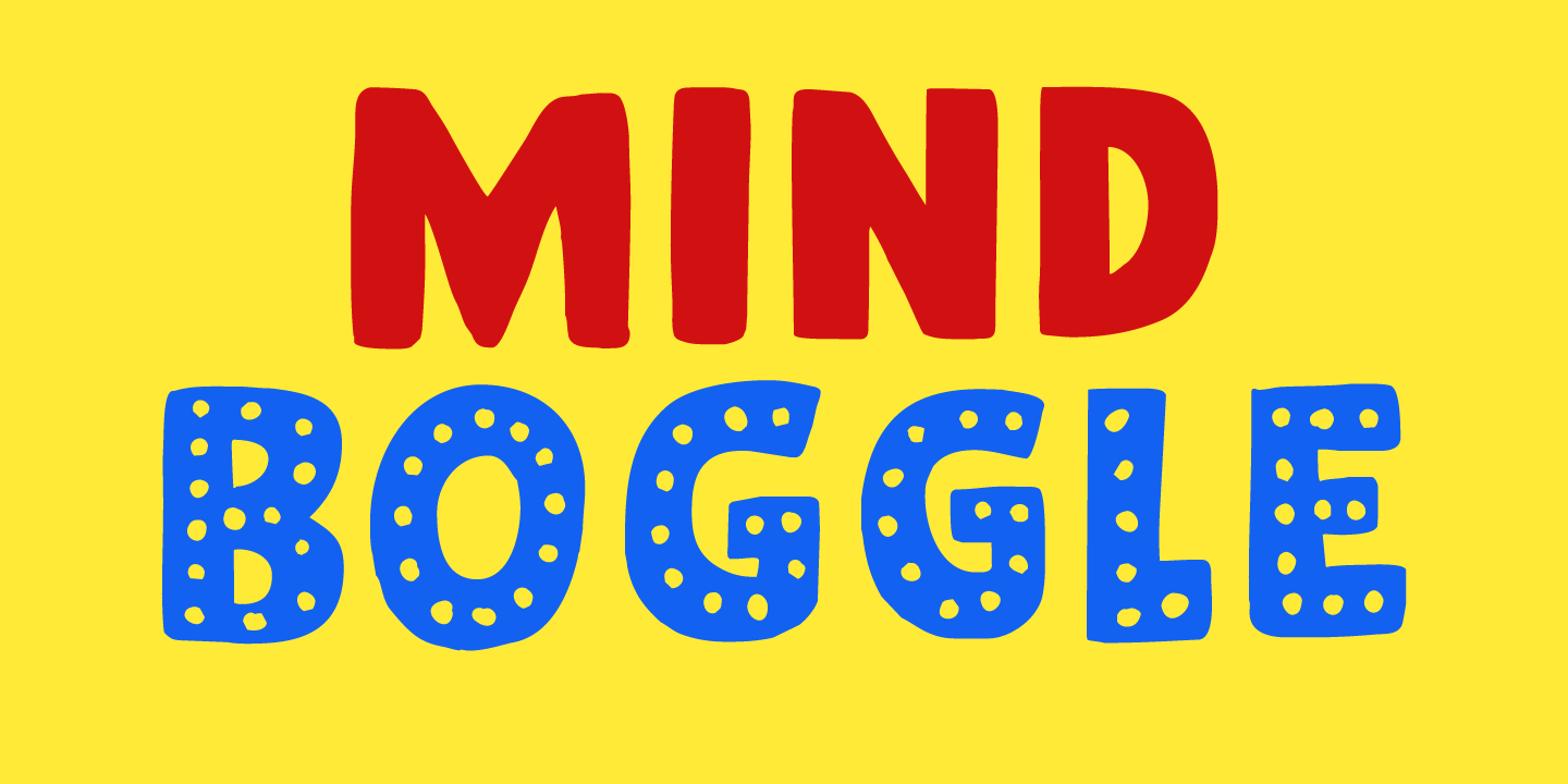 Mind Boggle Dots Font preview